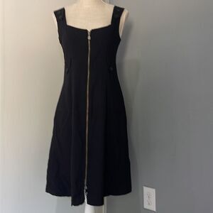 Art Ateliers Rare Toggery black dress made in Italy full zipper in the front